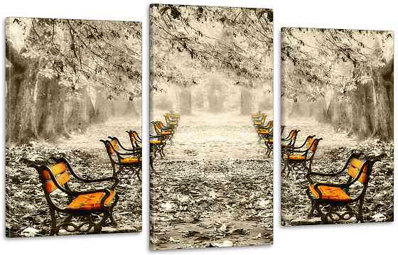 Модульна картина Осінній парк (53х100см) Art-102_3 Київ