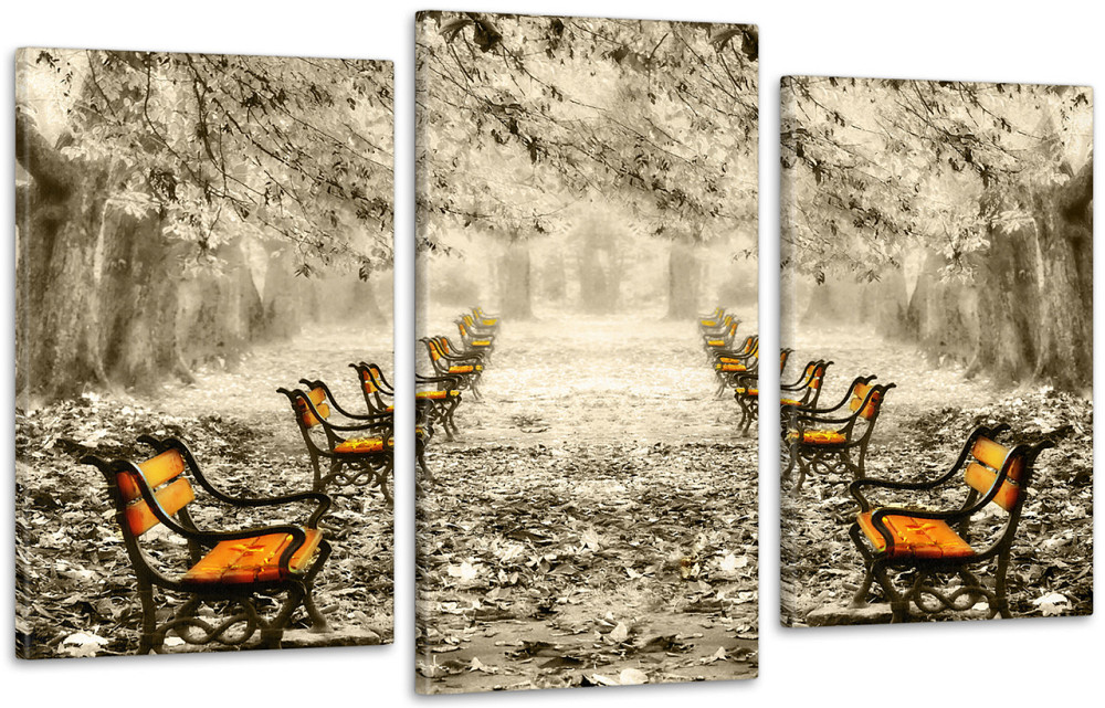 Модульна картина Осінній парк (53х100см) Art-102_3 Київ - фото 1