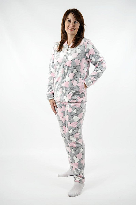 Домашний женский, теплый комплект (пижама)  