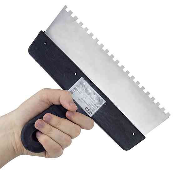 Шпатель зубчатый (нержавеющий) 250мм 6×6мм GRAD (8321365) Киев