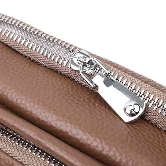 Модна сумка на кожен день із двома відділеннями з натуральної шкіри Vintage 22596 Коричневий Київ