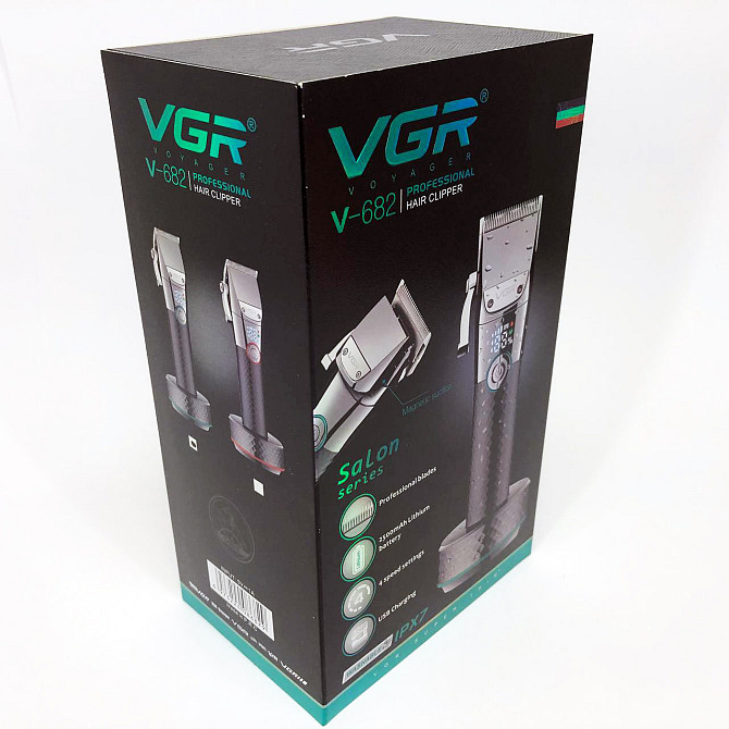 Машинка для стрижки акумуляторна з насадками VGR V-682, Машинка для стрижки волосся професійна LG-71 Одеса - фото 1