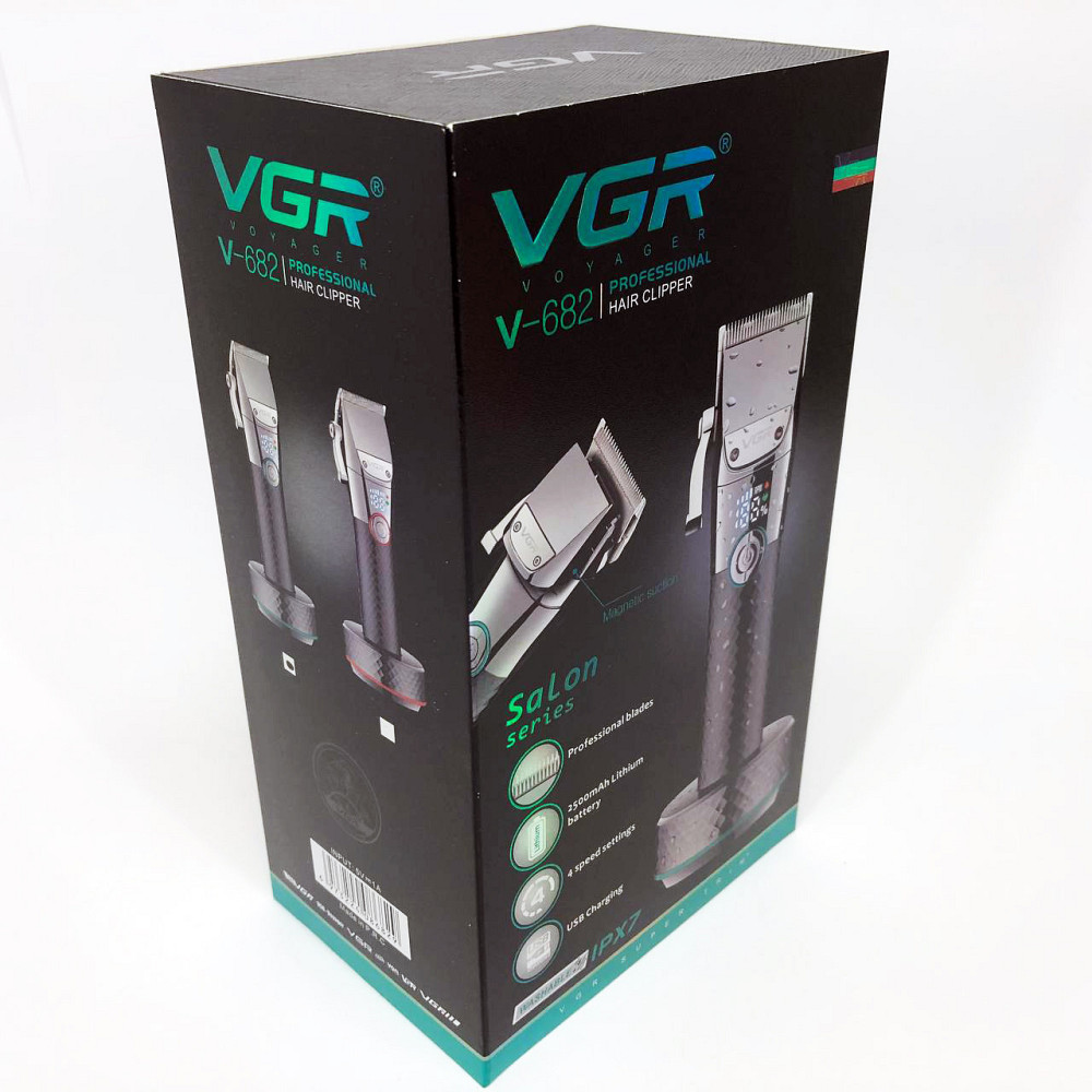 Машинка для стрижки акумуляторна з насадками VGR V-682, Машинка для стрижки волосся професійна LG-71 Львів - фото 1