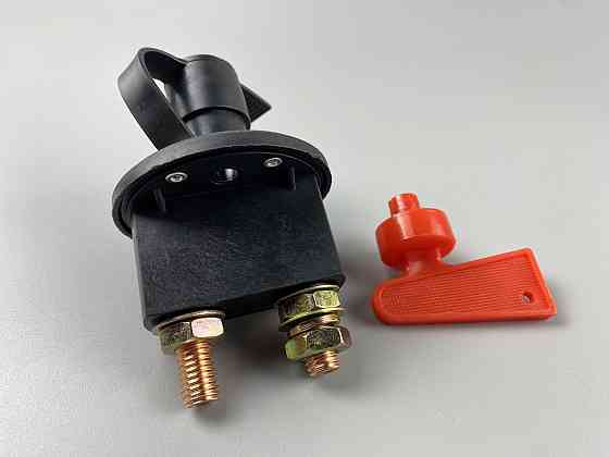 Вимикач маси універсальний механічний дистанційний 12/24 В (червона мідь) 100 А Мукачево