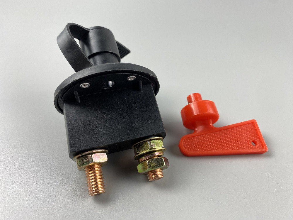 Вимикач маси універсальний механічний дистанційний 12/24 В (червона мідь) 100 А Мукачево - фото 4