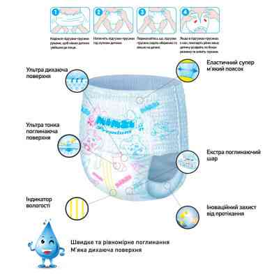 Подгузники Mimzi L 9-14 кг 48 шт. х 3 пачки (MPL3) (4820209800302) Винница