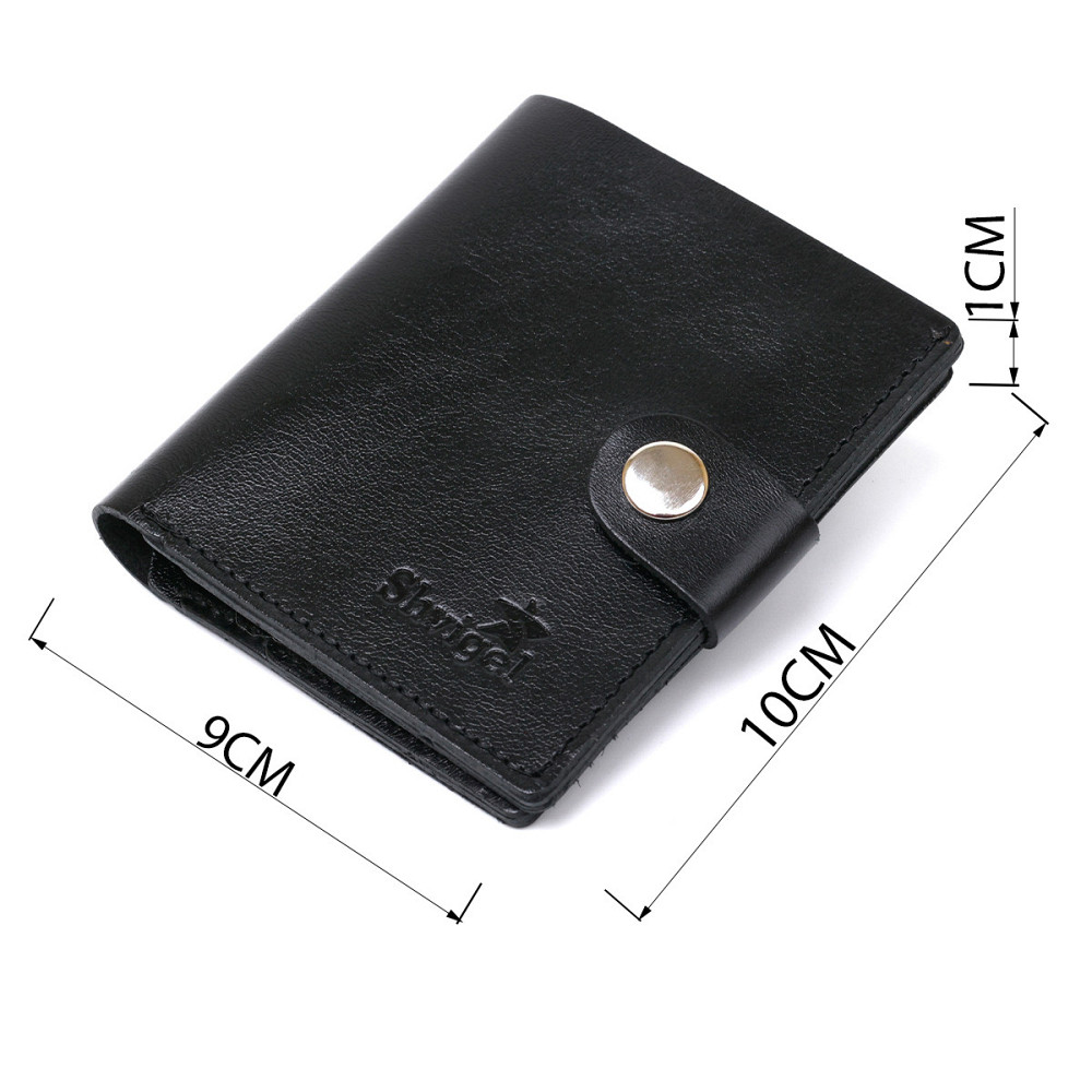 Практичне чоловіче портмоне Чорний (SHVIGEL) Київ - фото 7