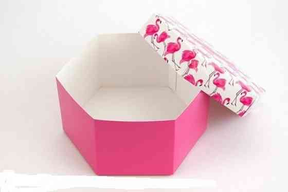 Подарочная коробка Шестигранная Жизнь прекрасна 20*10см Винница