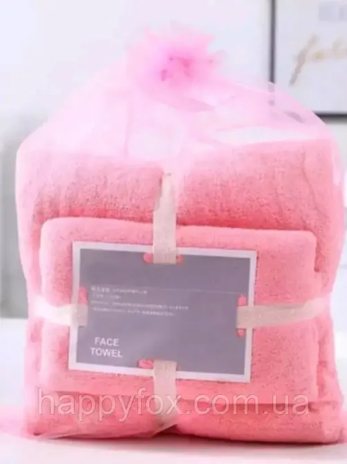 Подарунковий набір рушників рожевий Львов - изображение 1