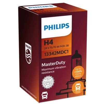 Автолампа Philips 13342MDC1 H4 24V 75/70W MasterDuty (2453) Вінниця - фото 1