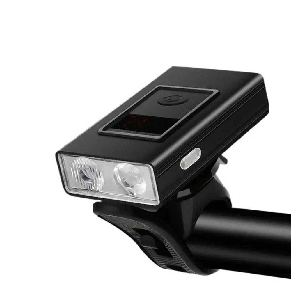 Ліхтар велосипедний передній алюмінієвий AU225 600LM, 2xT6, акумулятор 1800mAh, USB Бровари - фото 1