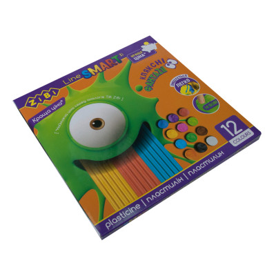 Пластилін ZiBi Smart Line 12 кольорів, 240 г (ZB.6224) Вінниця - фото 1