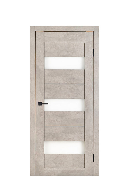 Двері Релікт Трес Бетон+ Сатинове скло 90*200 см Класичні міжкімнатні двері Двері для дому Київ - фото 1