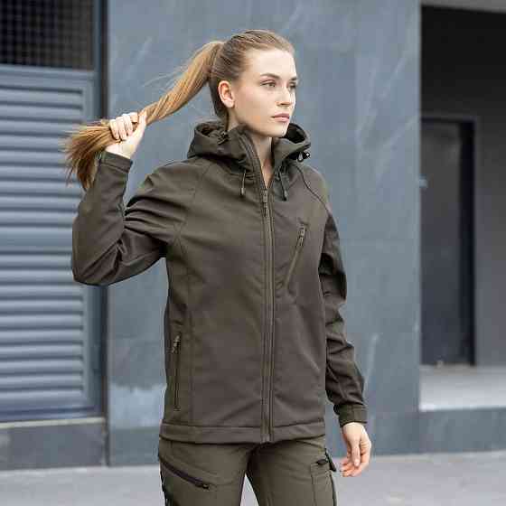 Женская тактическая куртка хаки Pobedov Matrix Киев