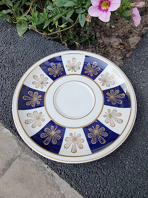 Чайне порцелянове тріо Lettin Echt Kobalt Луцк - изображение 3