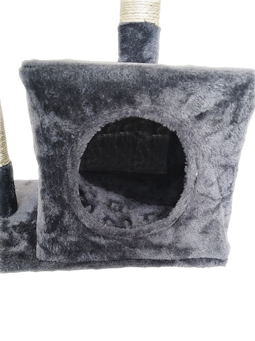 Ігровий комплекс для кішок Avko CatTree 1053 Grey кігтеточка, будиночок, дряпка Київ - фото 4