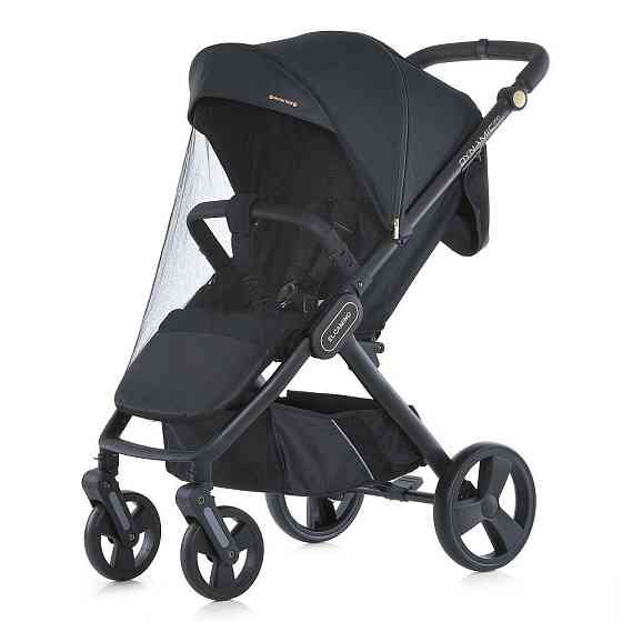 Коляска дитяча EL CAMINO DYNAMIC PRO Special Blac прогулянкова з чохлом та дощовиком Чорна (ME 1053-3) Чернігів
