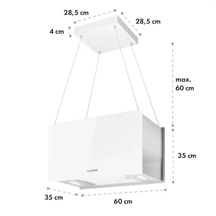 Островная кухонная вытяжка  Klarstein  Kronleuchter L 60см Германия Днепр - изображение 3