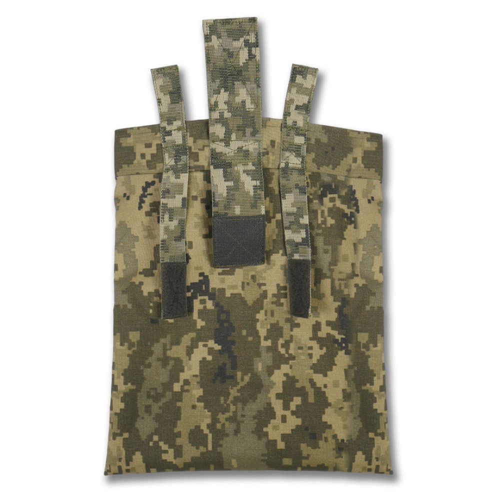 Сумка сброса пустых магазинов (до 8 шт.) KIBORG XL Pixel.Тактический подсумок под сброс рулонный Киев - изображение 3