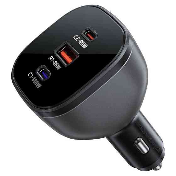 Автомобільний зарядний пристрій ACEFAST B14 165W (2*USB-C+USB-A) 3-port car charger Black Київ