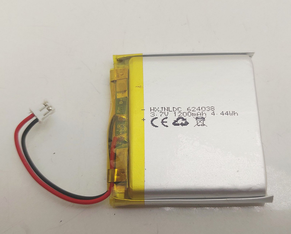 Літій-полімерний акумулятор 3.7V, 1200mAh (4.44Wh) HXJNLDC 624038 Луцьк - фото 1