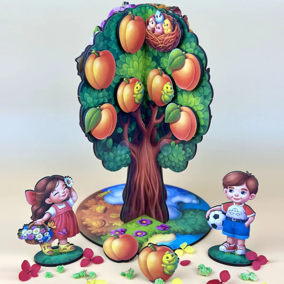 Дитяча настільна гра "Пори року абрикоса" (ПСД295) PSD295 дерев'яна Вінниця - фото 10