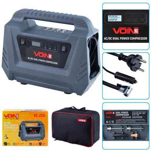 Компресор VOIN VC-220 116psi, 10А, 25л, AC/DC з автостопом Харків