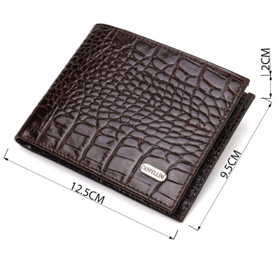 Портмоне Canpellini З натуральної шкіри Коричневе (21870) Вінниця - фото 5