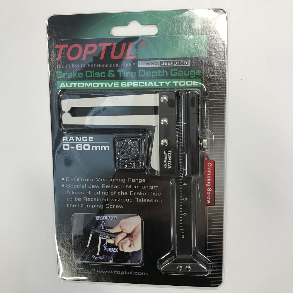 Штангенциркуль для дисків та шин TOPTUL JEEF0160 Одеса - фото 6