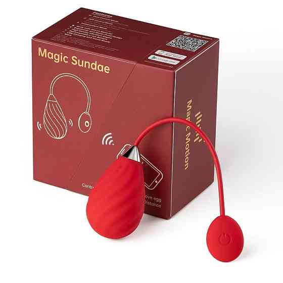 Смарт-віброяйце Magic Motion Sundae Red Sex Aura Київ