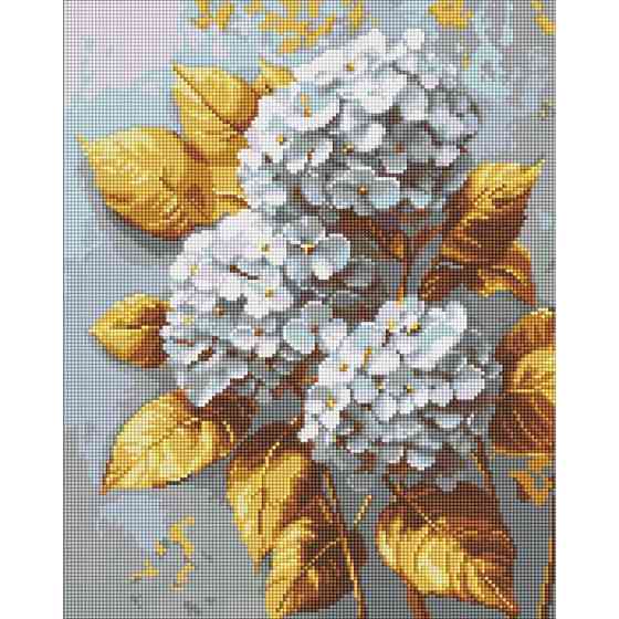 Алмазна мозаїка "Золота гортензія" ©art_selena_ua AMO8253, 40х50 см Вінниця