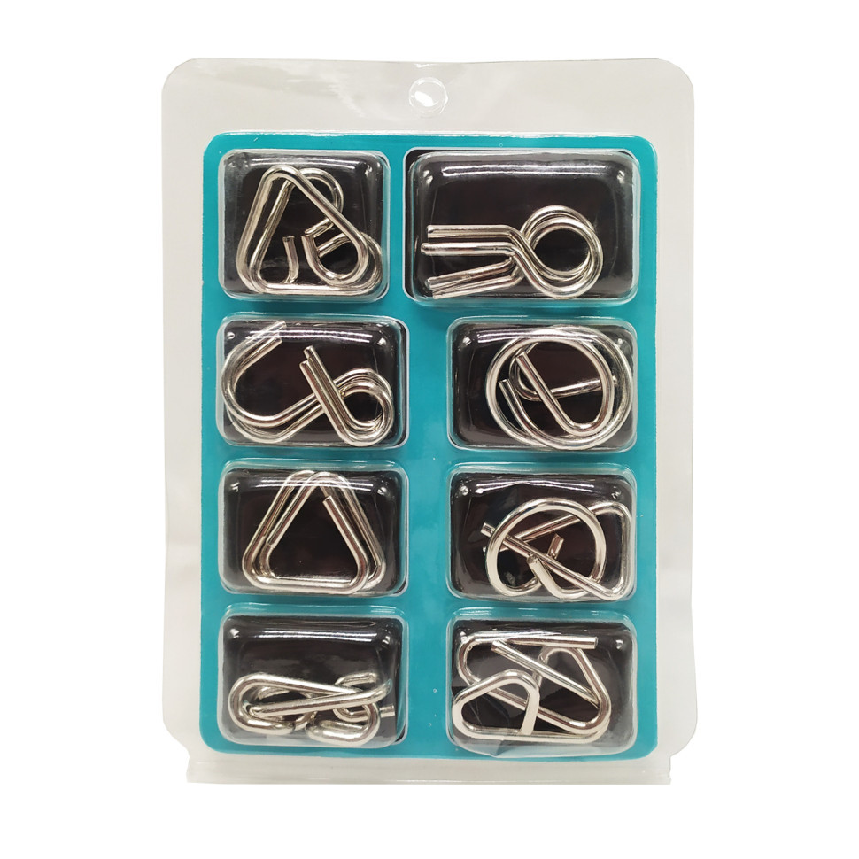 Набор металлических головоломок 2088F-G, 8 шт Бирюзовый Винница - изображение 1