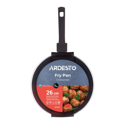 Сковорода Ardesto Gemini Salerno, 26см, алюміній, чорний (AR1326A) Вінниця - фото 7
