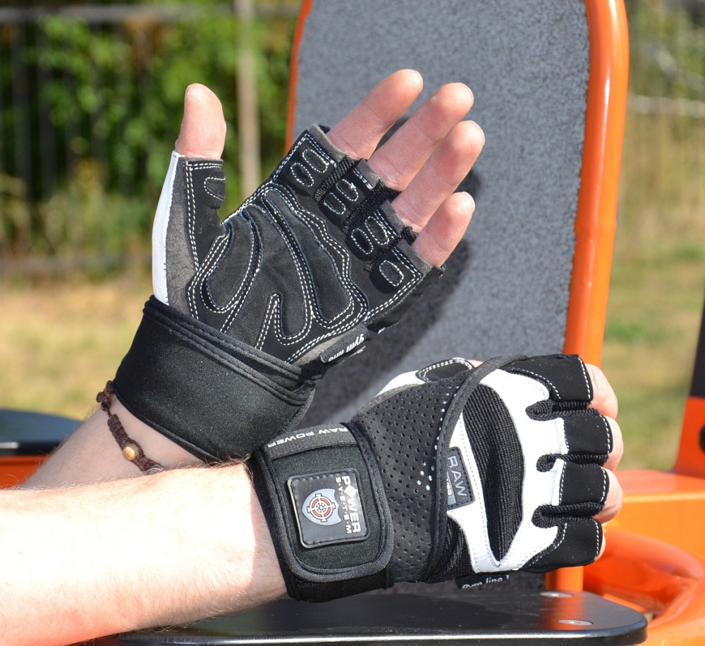 Рукавички для фітнесу Power System PS-2850 Raw Power Black/White M Кам'янське - фото 8