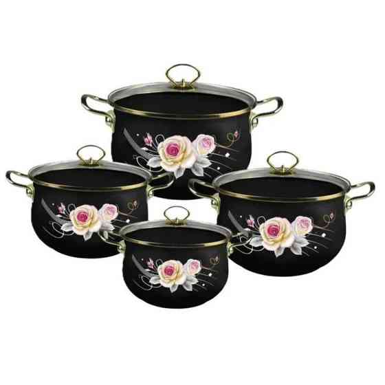 Набір каструль з антипригарним покриттям, Набір каструль з антипригарним дном зі сталі DU-90 Івано-Франківськ