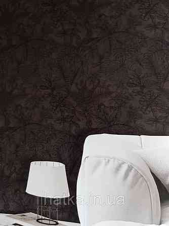 Шпалери флізелінові eco Decoprint Essentials EE22546 різні тропічні листя папороті монстери чорні Київ