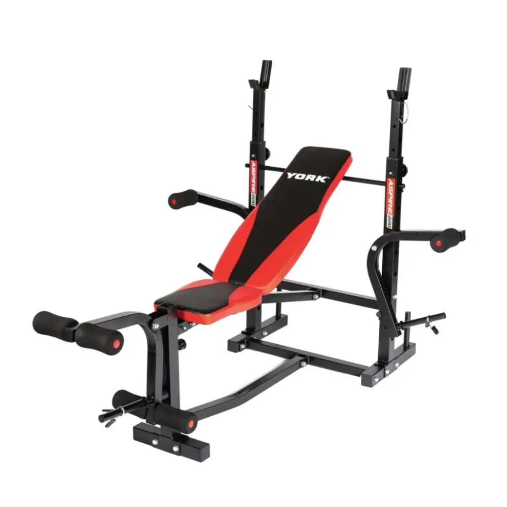 Скамейка для жима York Fitness ASPIRE 220 с стойкой для штанги и партой Скотта Киев - изображение 1