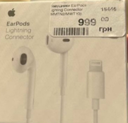 Earpods lightning еарпідс навушники дротові оригінал Apple iphone. Київ - фото 2