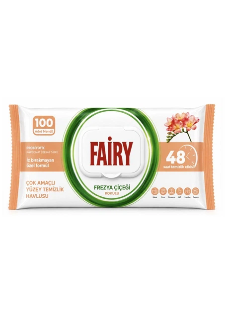 Вологі серветки для прибирання Fairy Frezya 100 шт Львів - фото 1