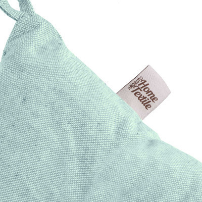 Подушка на стул Ardesto Oliver, 40х40 см, 100% хлопок, нап-ч: 50% холоф, 50% пп, бирюза (ART02OT) Винница - изображение 4