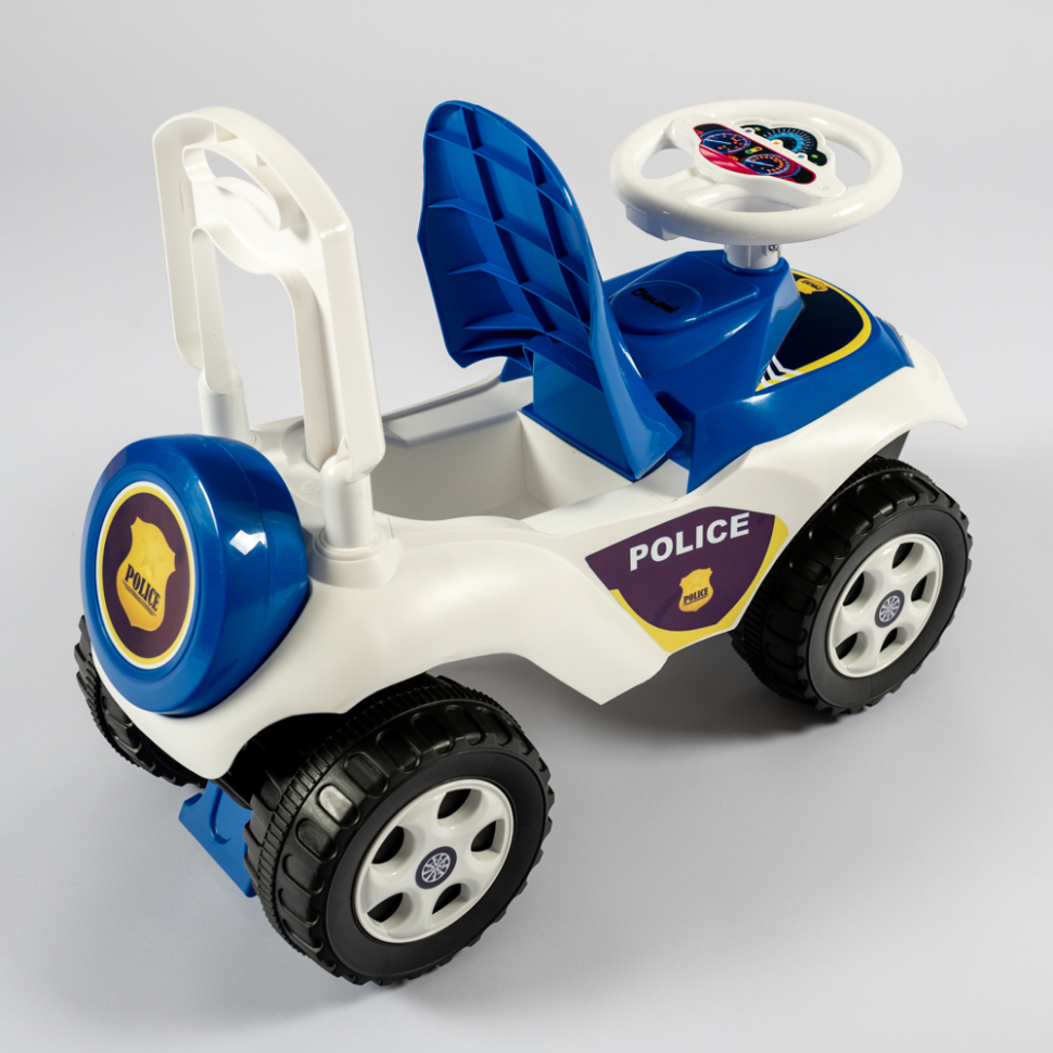 Дитячий толокар Машинка 0141/11 біло-синій Вінниця - фото 5