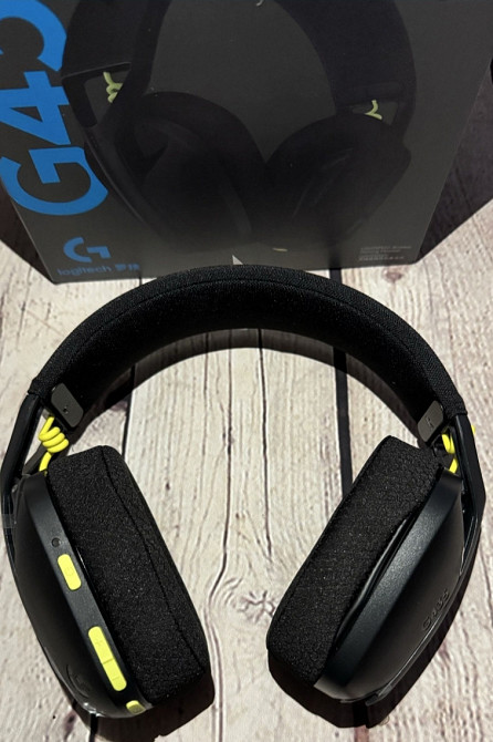 НОВІ Logitech G435 Black LIGHTSPEED Ігрові навушники Киев - изображение 2