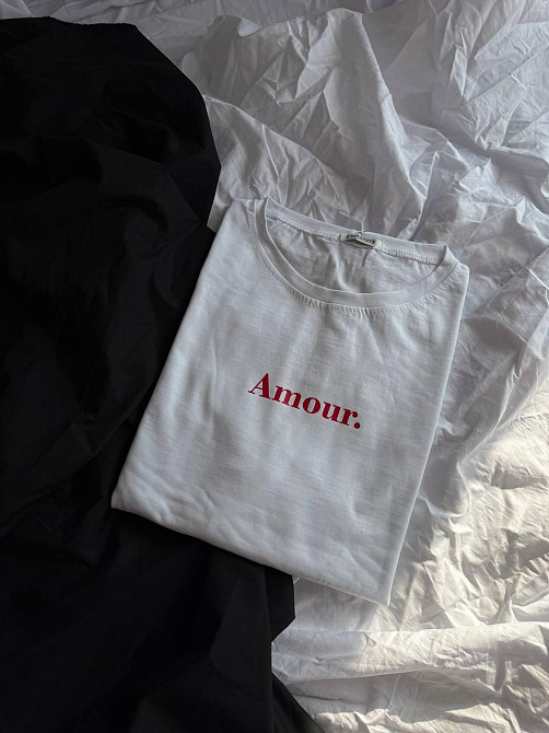 Женская базовая оверсайз футболка AMOUR из турецкого кулира Одесса - изображение 4