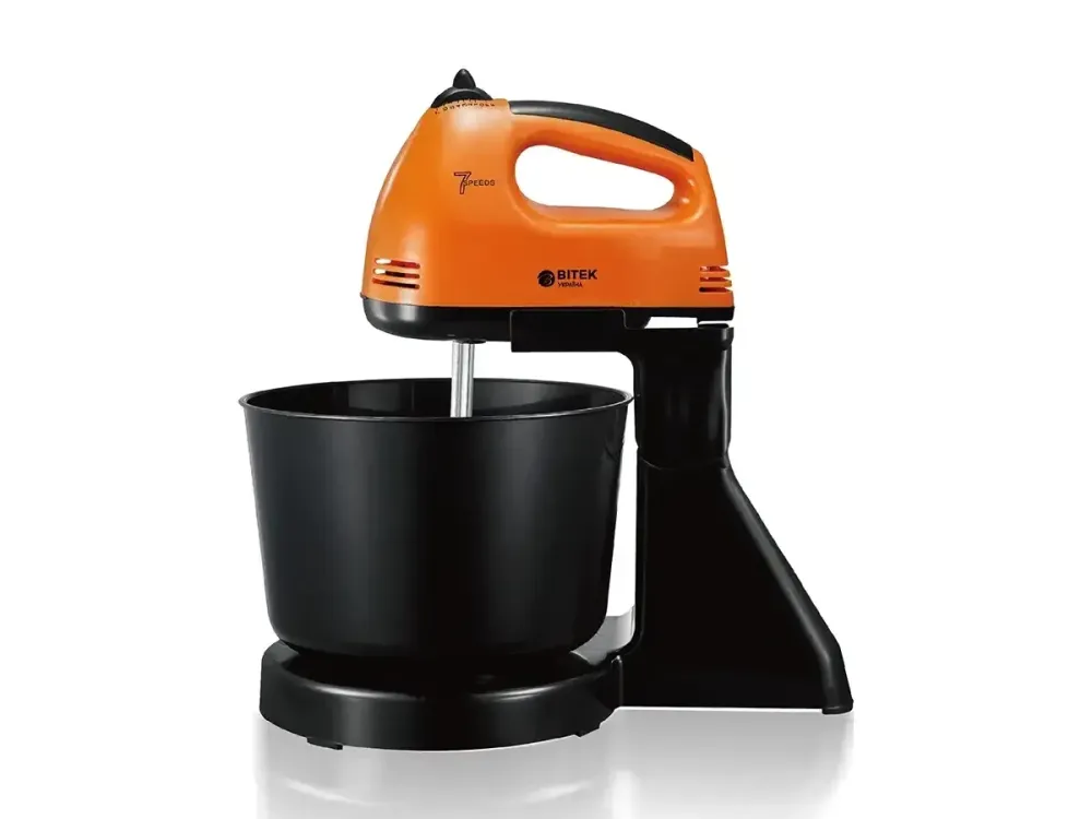 Міксер стаціонарний 250 Вт металева чаша BITEK BT-6637B багатофункціональний комбайн міксер PT Одеса - фото 1