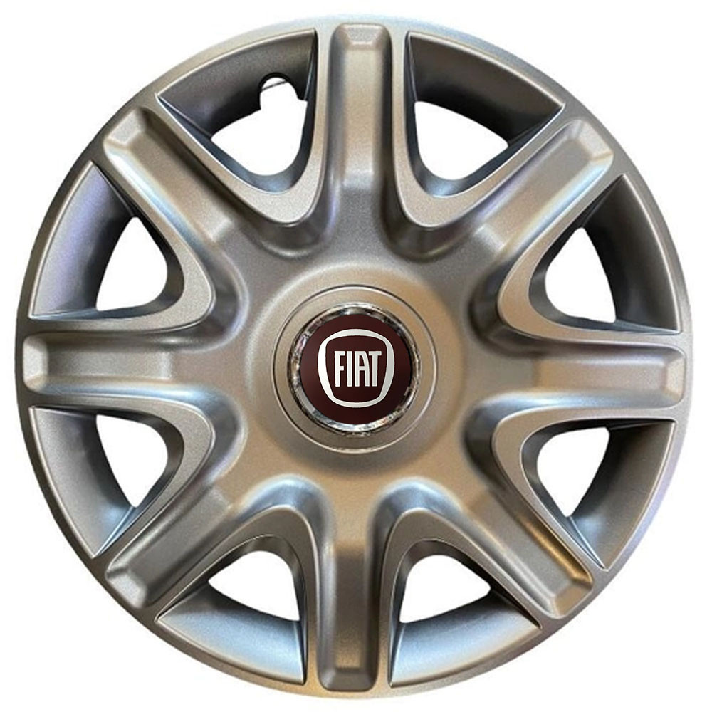 Автомобильные модельные колпаки R15 Fiat 332 4шт, SJS, серебряные Киев - изображение 1