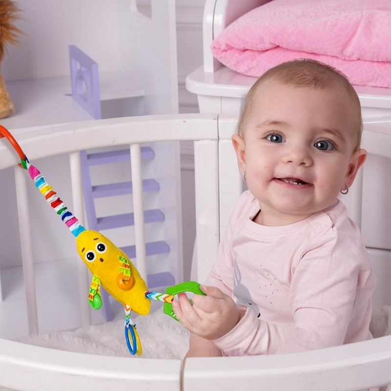 Погремушка-пищалка с прорезывателем 