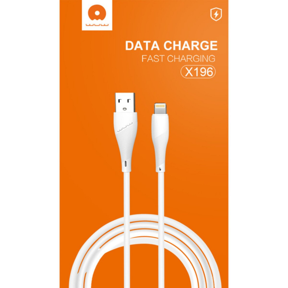 Кабель WUW-X196 USB Lightning 2,4А white (6972573335596) Київ - фото 2