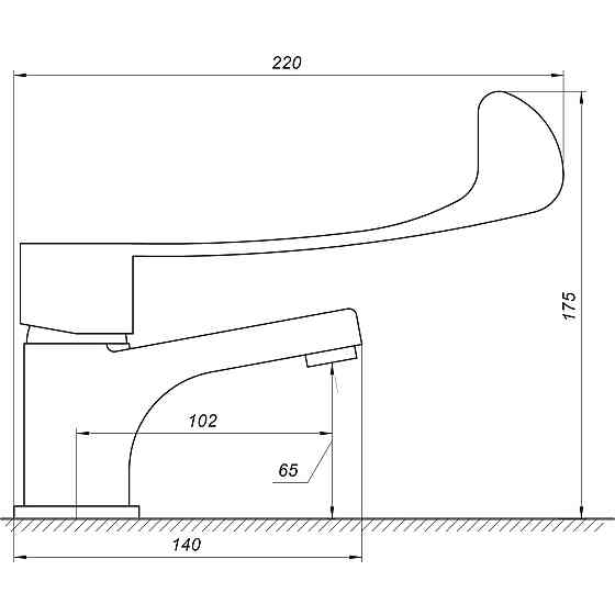 Змішувач для умивальника TOPAZ CLINIC TCL-15011 Луцьк