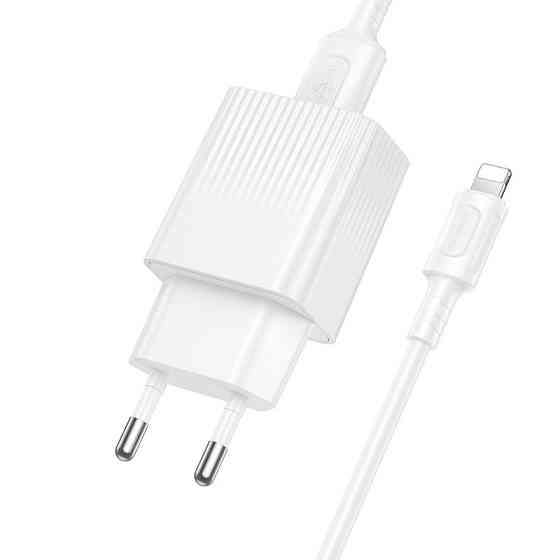 Мережевий зарядний пристрій BOROFONE BAS71A Source single-port charger set(iP) White Одеса