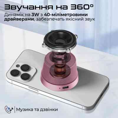 Акустическая система Promate Punch 3 Вт Pink (punch.pink) Винница